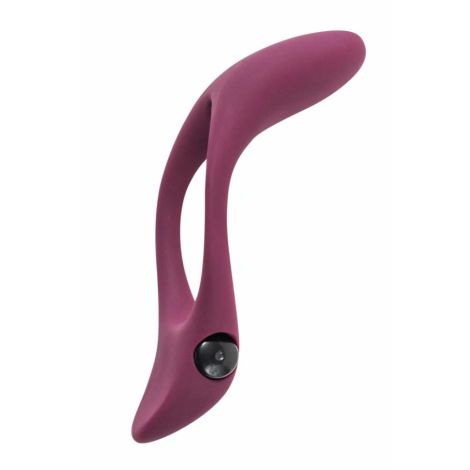 Pierścień-Erection Vibroring Pure Passion Stardust Wine Red - 3