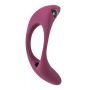 Pierścień-Erection Vibroring Pure Passion Lunar Wine Red - 4