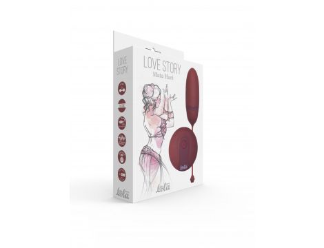 Egg with Remote Control Love Story Mata Hari Wine Red