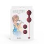 Vaginal balls set Love Story Diva Wine Red - 2