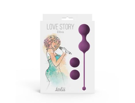 Vaginal balls set Love Story Diva Lavender Sunset