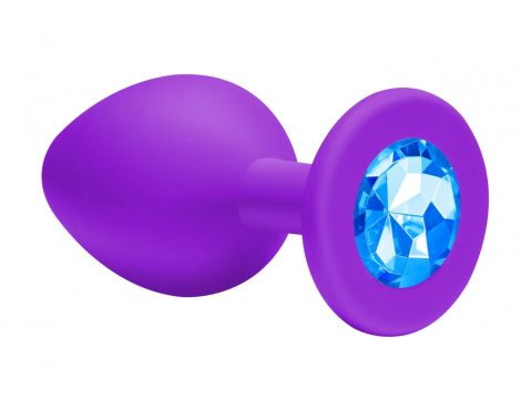 Plug-Anal Emotions Cutie Small PURPLE light Blue crystal