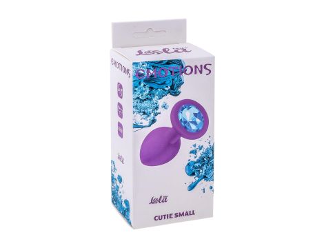 Plug-Anal Emotions Cutie Small PURPLE light Blue crystal - 3