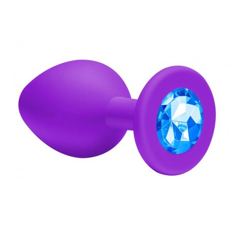 Plug-Anal Emotions Cutie Small PURPLE light Blue crystal