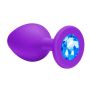 Plug-Anal Emotions Cutie Small PURPLE light Blue crystal - 2