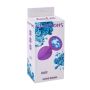 Plug-Anal Emotions Cutie Small PURPLE light Blue crystal - 4