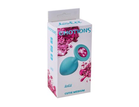 Plug-Anal Plug Emotions Cutie Medium Turquoise Pink crystal