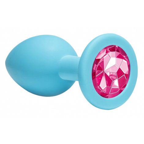 Plug-Anal Plug Emotions Cutie Medium Turquoise Pink crystal - 3