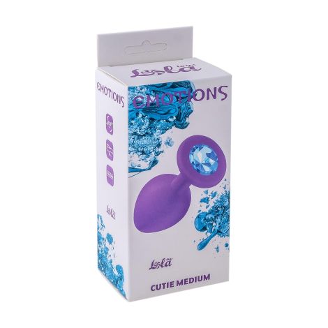 Plug-Anal Plug Emotions Cutie Medium Purple Blue crystal