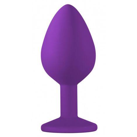 Plug-Anal Plug Emotions Cutie Medium Purple Blue crystal - 2