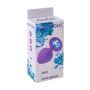 Plug-Anal Plug Emotions Cutie Medium Purple Blue crystal - 2