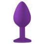 Plug-Anal Plug Emotions Cutie Medium Purple Blue crystal - 3