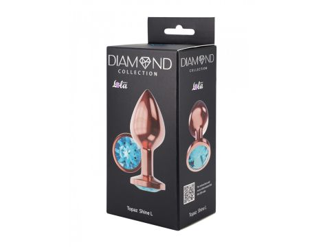 Plug-Butt Plug Diamond Topaz Shine L Rose Gold - 4