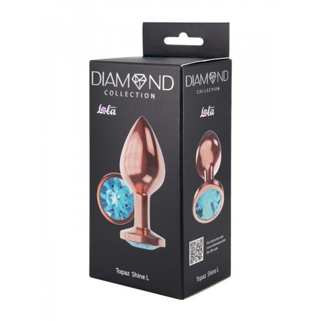 Plug-Butt Plug Diamond Topaz Shine L Rose Gold - 4