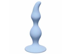 Plug-Curved Anal Plug Blue - image 2