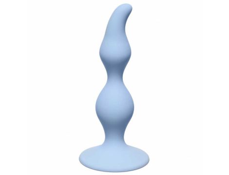 Plug-Curved Anal Plug Blue - 2