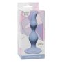 Plug-Curved Anal Plug Blue - 2