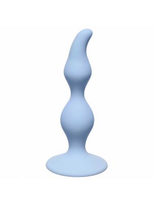 Plug-Curved Anal Plug Blue - image 2