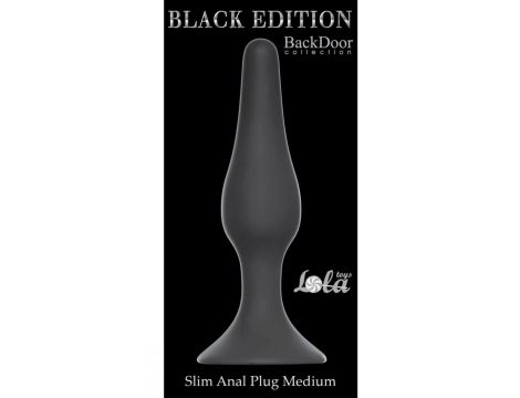 Plug-Slim Anal Plug Medium Black