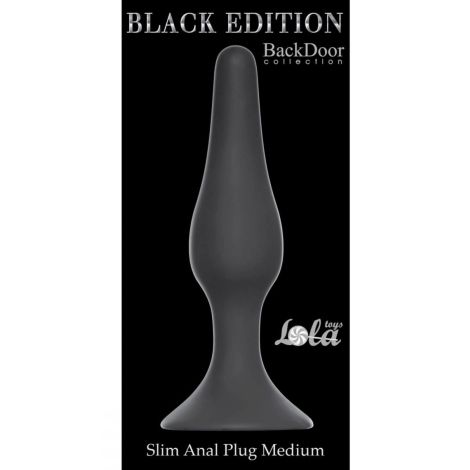 Plug-Slim Anal Plug Medium Black