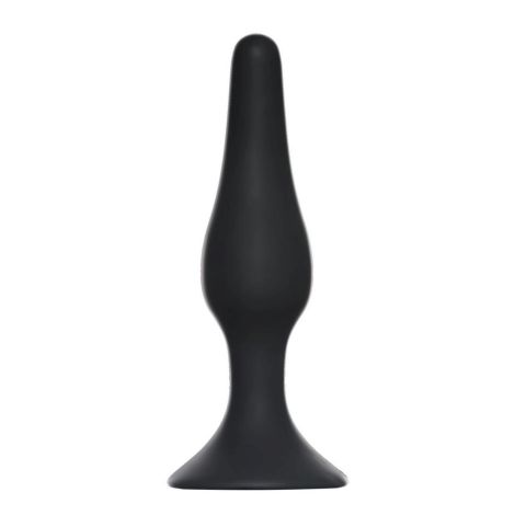 Plug-Slim Anal Plug Medium Black - 2