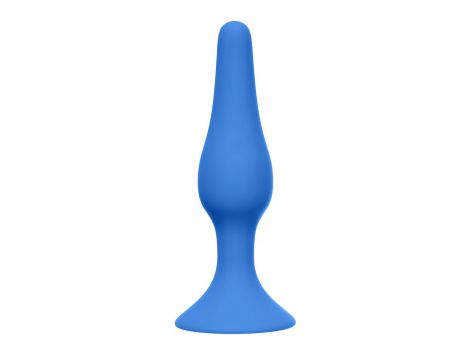 Plug-Slim Anal Plug Medium Blue - 2