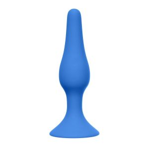 Plug-Slim Anal Plug Medium Blue - image 2