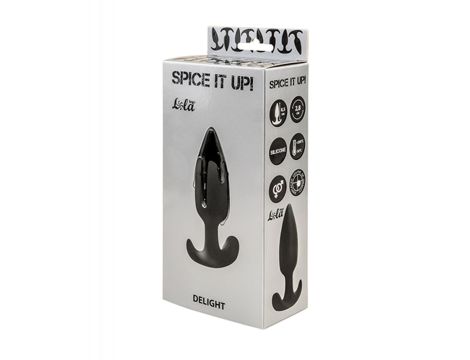 Plug-Anal plug with misplaced center of gravity Spice it up Delight Black