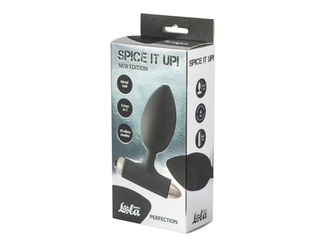 Vibrating Anal Plug Spice it up New Edition Perfection Black - 2