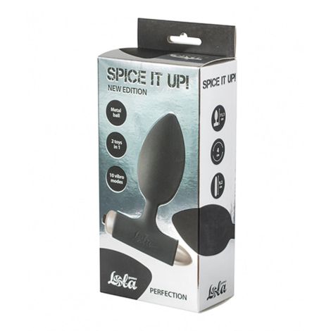 Vibrating Anal Plug Spice it up New Edition Perfection Black - 2