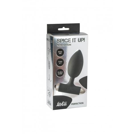 Vibrating Anal Plug Spice it up New Edition Perfection Black - 3