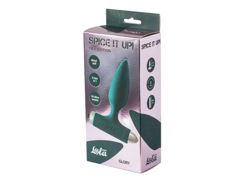 Vibrating Anal Plug Spice it up New Edition Glory Dark green - 2