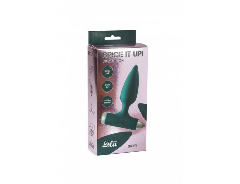 Vibrating Anal Plug Spice it up New Edition Glory Dark green - 3