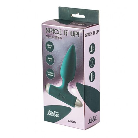 Vibrating Anal Plug Spice it up New Edition Glory Dark green - 2