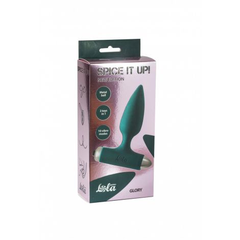 Vibrating Anal Plug Spice it up New Edition Glory Dark green - 3