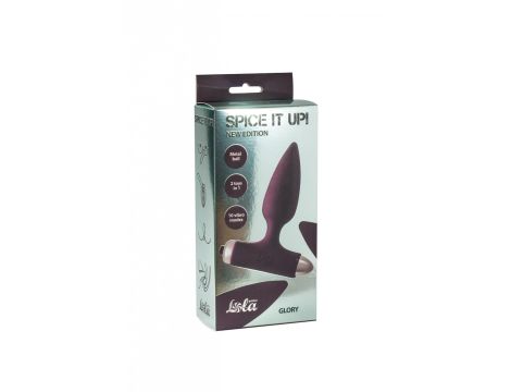 Vibrating Anal Plug Spice it up New Edition Glory Wine red - 3