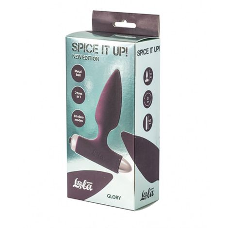 Vibrating Anal Plug Spice it up New Edition Glory Wine red - 2