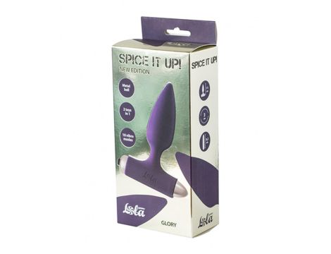 Vibrating Anal Plug Spice it up New Edition Glory Ultraviolet - 2