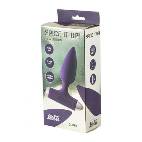 Vibrating Anal Plug Spice it up New Edition Glory Ultraviolet - 2