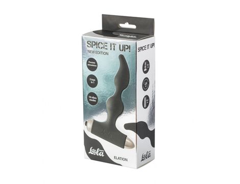 Vibrating Anal Plug Spice it up New Edition Elation Black - 2