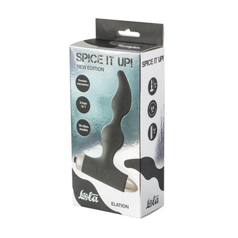 Vibrating Anal Plug Spice it up New Edition Elation Black - 2