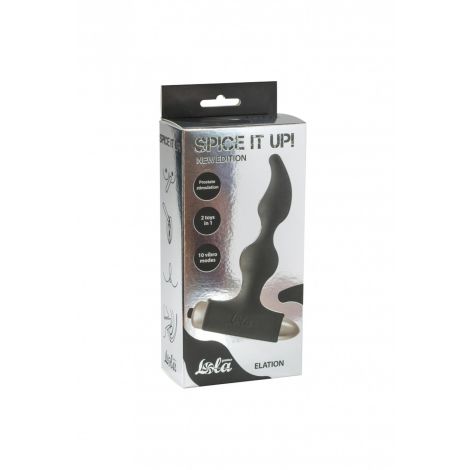 Vibrating Anal Plug Spice it up New Edition Elation Black - 3