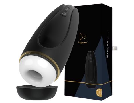 Masturbator - Nappex™ Branco Black - Premium Mastubators (10 Languages