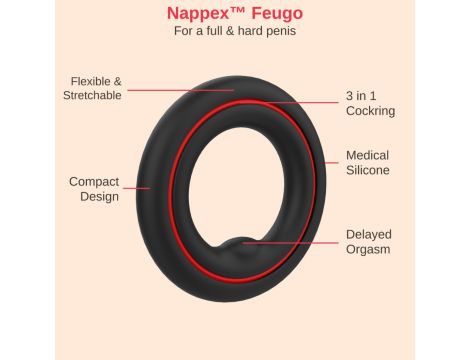 Cockring - Nappex™ Fuego - Premium Cockrings (10 Languages) - 5