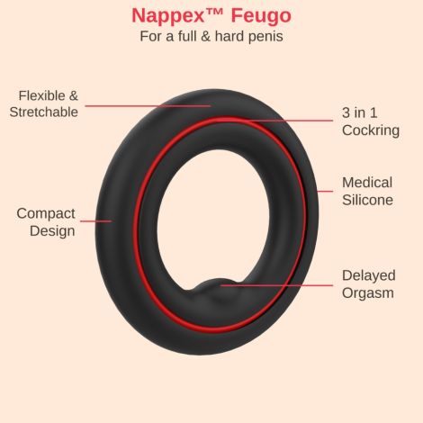 Cockring - Nappex™ Fuego - Premium Cockrings (10 Languages) - 5