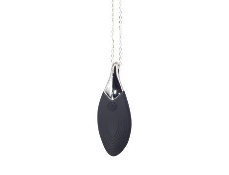 Vibrating necklace Liberty Leaf Black