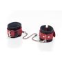 Kajdanki- Cuffs Crazy Horse Red, Small - 2