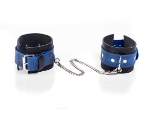 Kajdanki- Cuffs Crazy Horse Blue, Big