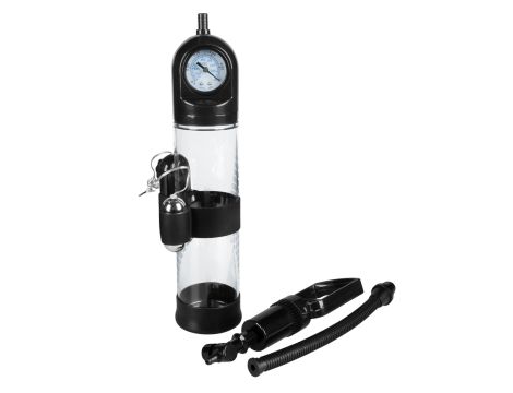 Pompka-Powerpump MASTER Vibrating - Black&Clear - 4