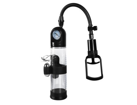 Pompka-Powerpump MASTER Vibrating - Black&Clear - 7